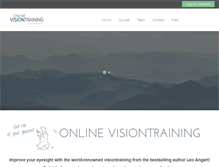 Tablet Screenshot of online-visiontraining.com